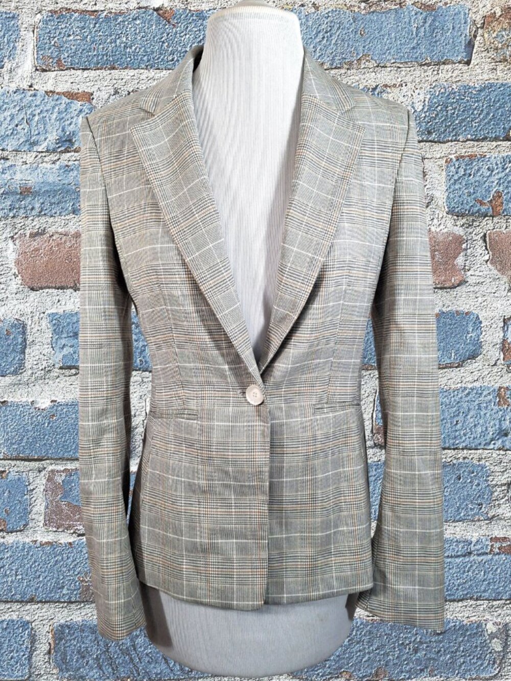 H & M Ladies Dress Blazer Career Style Size XXS Muted colors Professional Look